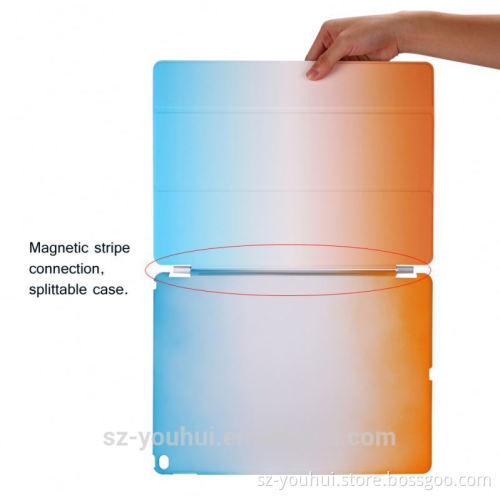 OEM/ODM manufacturer rainbow color case for ipad pro12.9